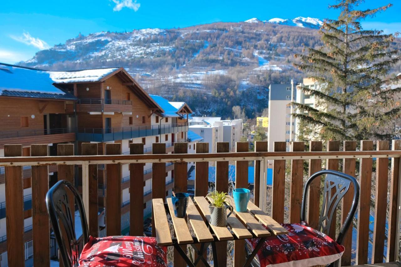 Briancon - Serre Chevalier 1200 - Joli Appartement - Face Aux Pistes En Centre Ville Exterior foto
