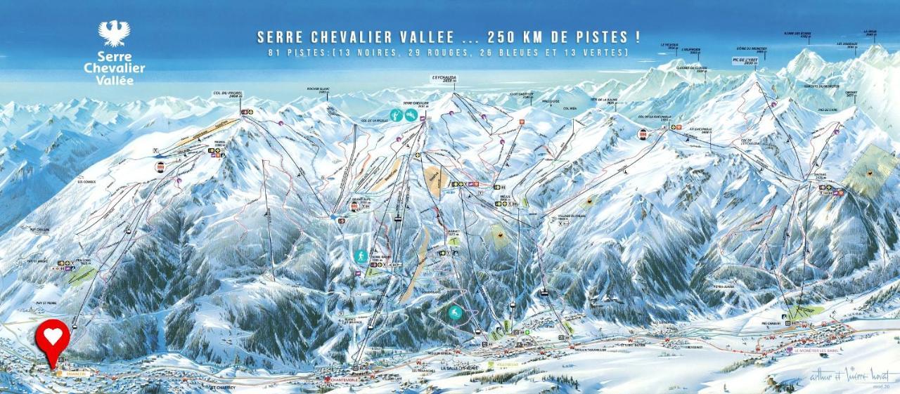 Briancon - Serre Chevalier 1200 - Joli Appartement - Face Aux Pistes En Centre Ville Exterior foto